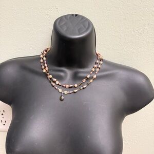 Multicolor Beaded Necklace with Pendant